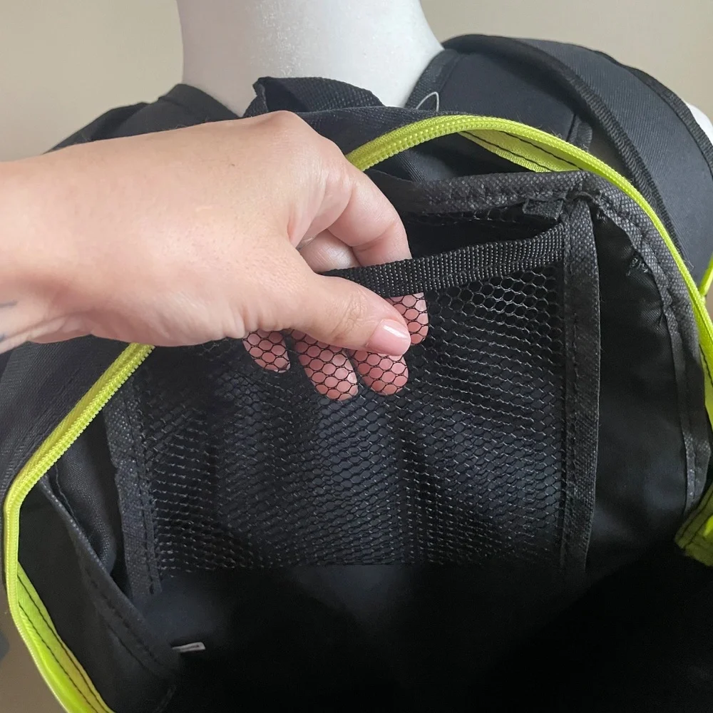 🎒 Arizona Blu Athletic Gear Backpack (Black, Gray, Neon Yellow)